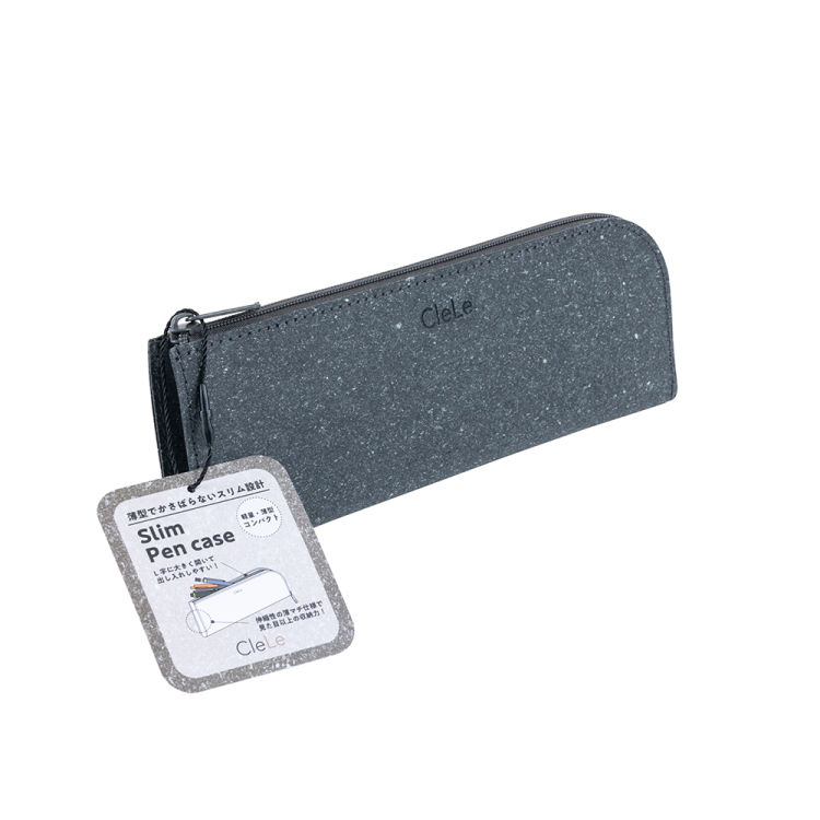 ナカバヤシ CleLe(クルレ) スリムペンケース グレー CLL-SPC-GYの商品画像4枚目