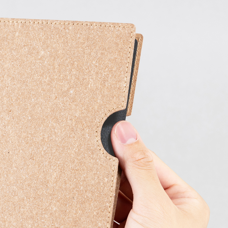 ナカバヤシ CleLe(クルレ) ドキュメントホルダー A4 ブラウン CLL-DHA4-BRの商品画像3枚目