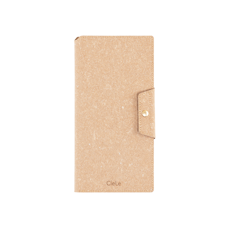 ナカバヤシ CleLe(クルレ) パスポートケース L ブラウン CLL-PPCL-BRの商品画像1枚目