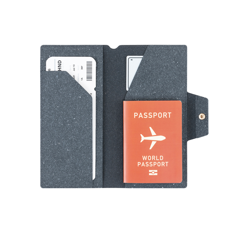 ナカバヤシ CleLe(クルレ) パスポートケース L グレー CLL-PPCL-GYの商品画像3枚目