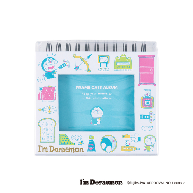 【アルバムの日記念特価】ナカバヤシ フォトランク フレームケースアルバム L判60枚収納 ドラえもんホワイト A-FTPC-212-DRWの商品画像3枚目