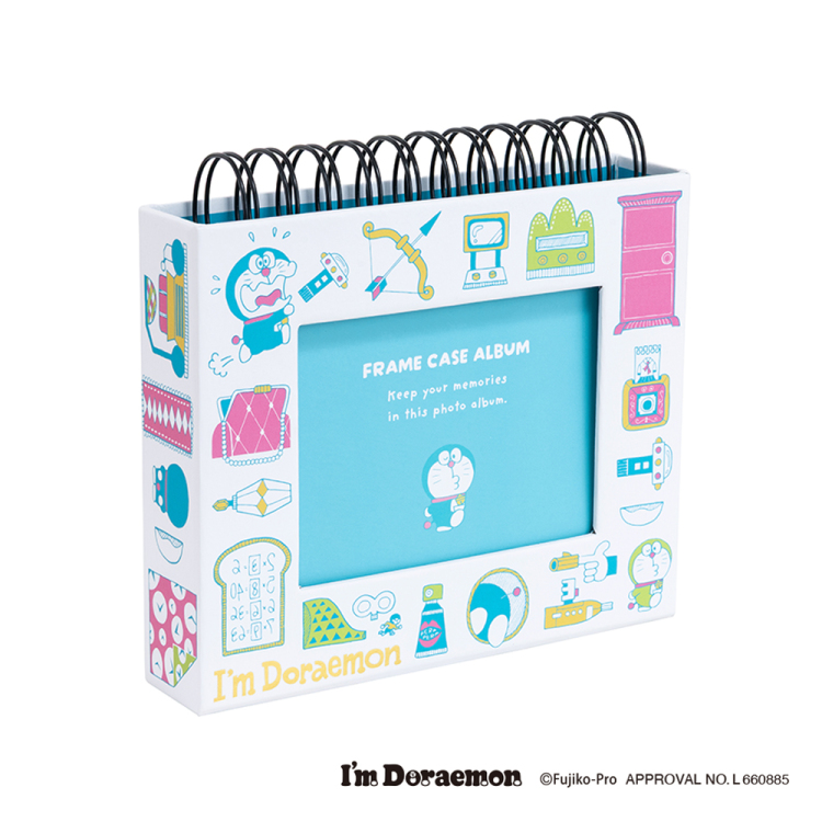 【アルバムの日記念特価】ナカバヤシ フォトランク フレームケースアルバム L判60枚収納 ドラえもんホワイト A-FTPC-212-DRWの商品画像8枚目