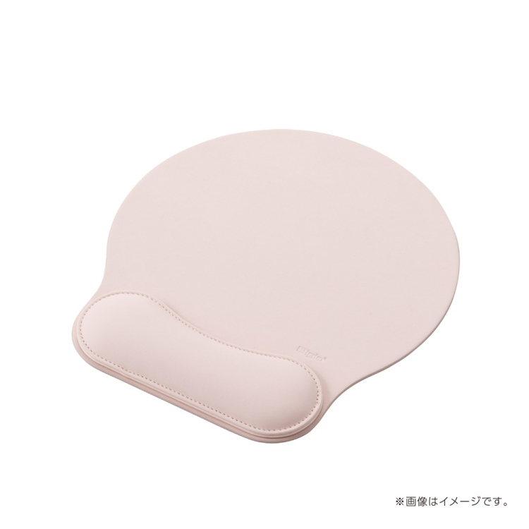 ナカバヤシ リストレスト付きPUレザーマウスパッド/ピンク MUP-935P (tm)の商品画像1枚目