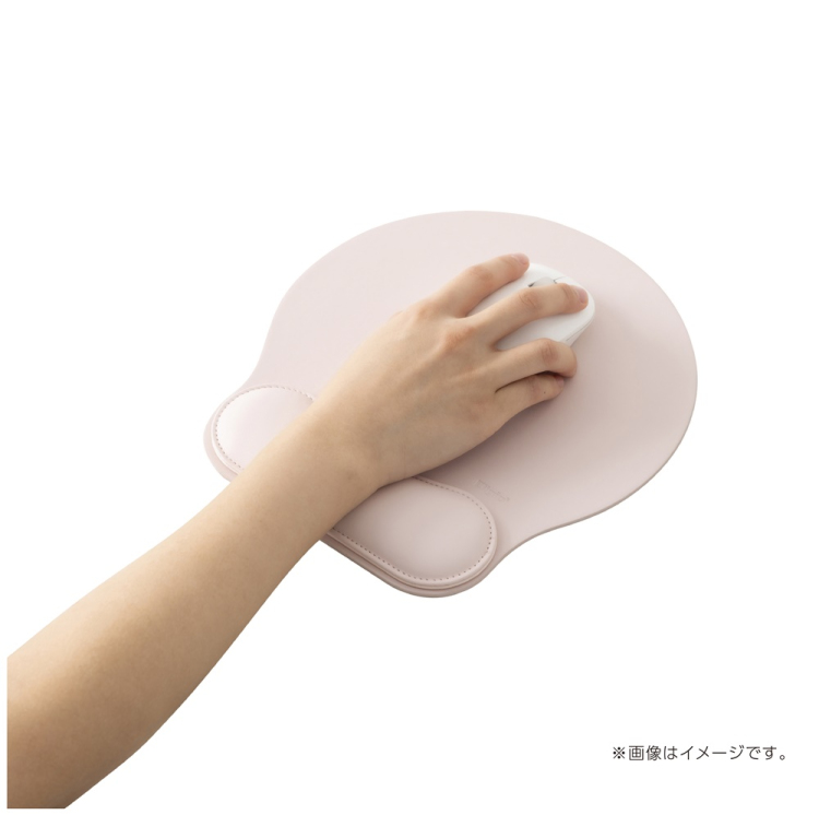 ナカバヤシ リストレスト付きPUレザーマウスパッド/ピンク MUP-935P (tm)の商品画像3枚目