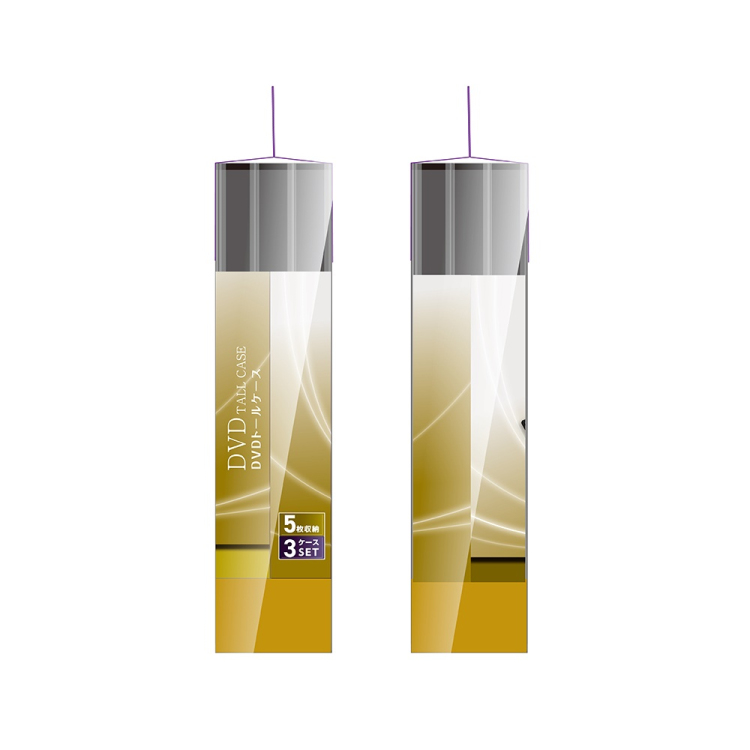 ナカバヤシ　DVDトールケース1ケース5枚収納 3パック／ブラック　DVD-T015-3BK　(tm)の商品画像3枚目
