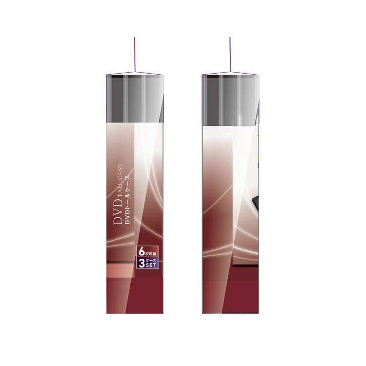 ナカバヤシ DVDトールケース1ケース6枚収納 3パック/ブラック DVD-T016-3BK (tm)の商品画像3枚目