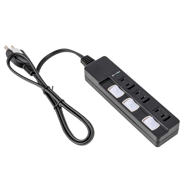 ナカバヤシ 安全機能搭載スイッチ付OAタップ/3個口/1m/ブラック TAP-046-10BK (tm)の商品画像2枚目