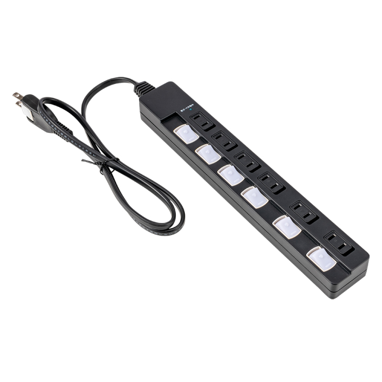 ナカバヤシ 安全機能満載スイッチ付OAタップ/6個口/1m/ブラック TAP-048-10BK (tm)の商品画像2枚目