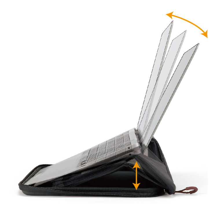 ナカバヤシ 14インチ汎用PCスタンドインナーケース/ブラック SZC-FC142310BK (tm)の商品画像8枚目