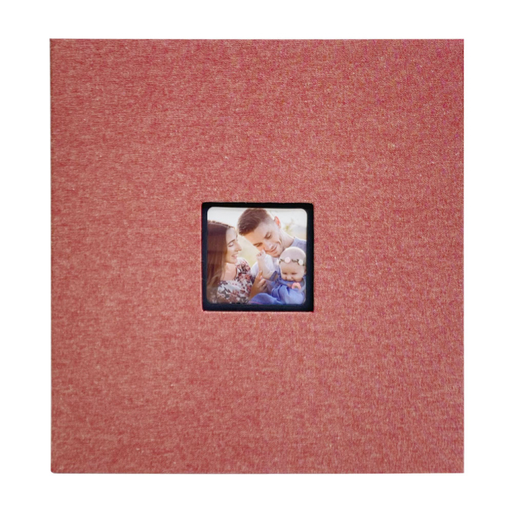 フエルネット 窓抜きフォトアルバム Sサイズ 黒台紙 レッド FN-SW-Rの商品画像2枚目