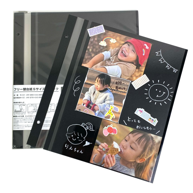 フエルネット フリー替台紙 Sサイズ ブラック 10枚入 FN-SLR-10-Dの商品画像2枚目