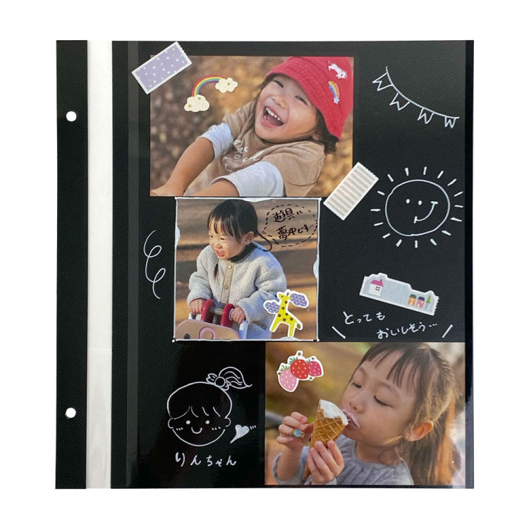 フエルネット フリー替台紙 Sサイズ ブラック 10枚入 FN-SLR-10-Dの商品画像3枚目