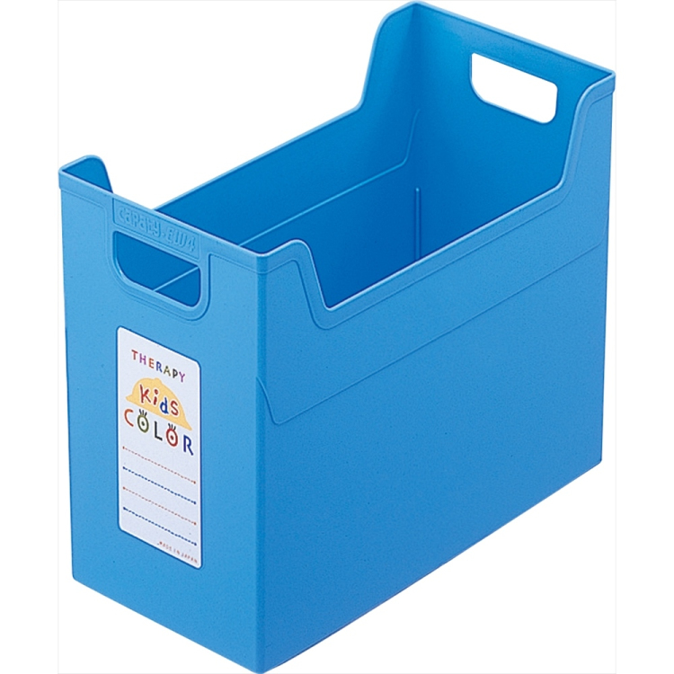 ナカバヤシ セラピーキッズカラー ファイルボックス A4ワイド フボ-TCW4-KB キッズブルー