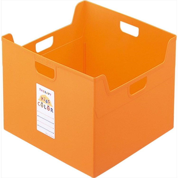 ナカバヤシ セラピーキッズカラー ファイルボックス A4ダブル フボ-TCW5-KO キッズオレンジ