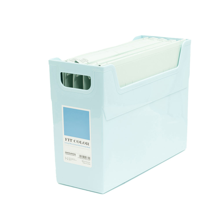 ナカバヤシ FIT COLOR A4ファイルボックス BL ブルー FB-FCE4S-BLの商品画像2枚目