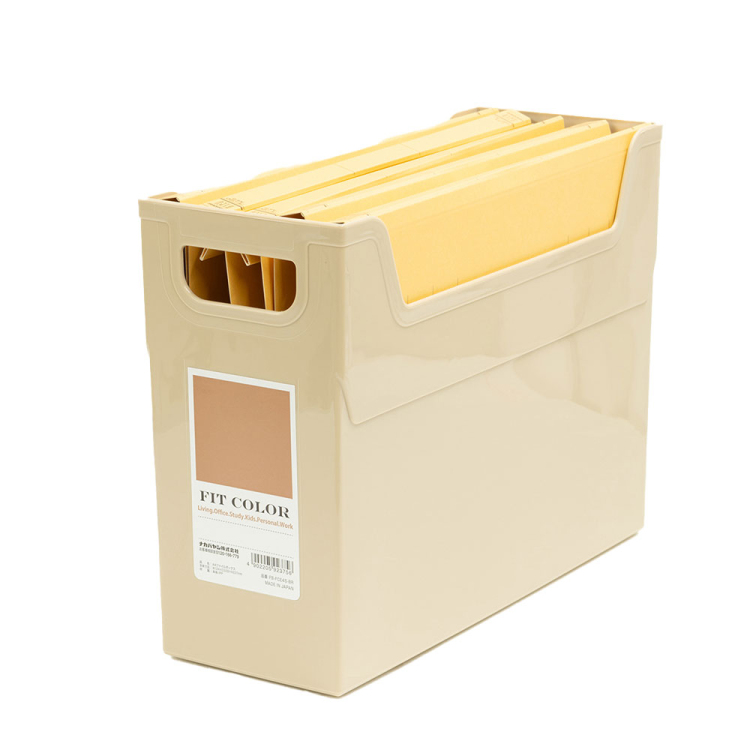 ナカバヤシ FIT COLOR A4ファイルボックス BR ブラウン FB-FCE4S-BRの商品画像2枚目