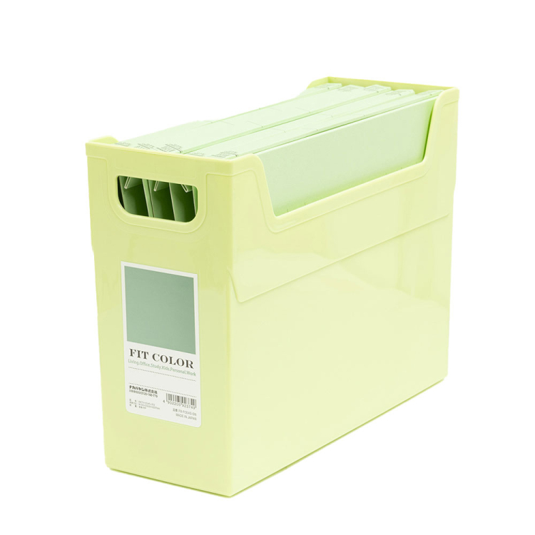 ナカバヤシ FIT COLOR A4ファイルボックス GN グリーン FB-FCE4S-GNの商品画像2枚目