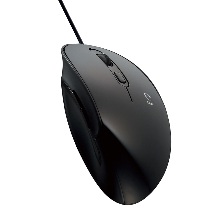 ナカバヤシ 有線静音5ボタンBlueLEDエルゴマウス/ブラック MUS-UKF171BK (tm)の商品画像11枚目