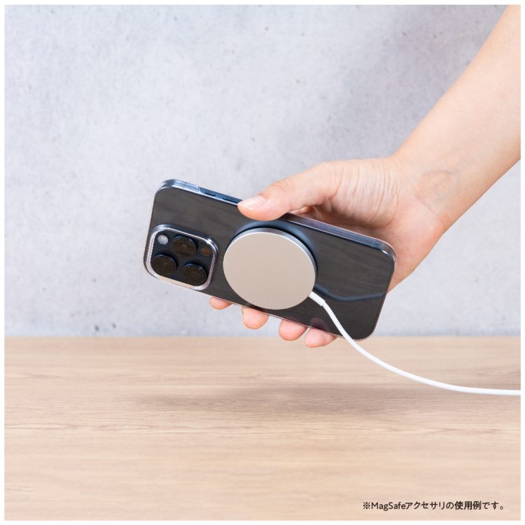 ナカバヤシ MagSafe対応メタルリングステッカー MAGCA【マグカ】/ブラック SMA-H012BK (tm)の商品画像8枚目