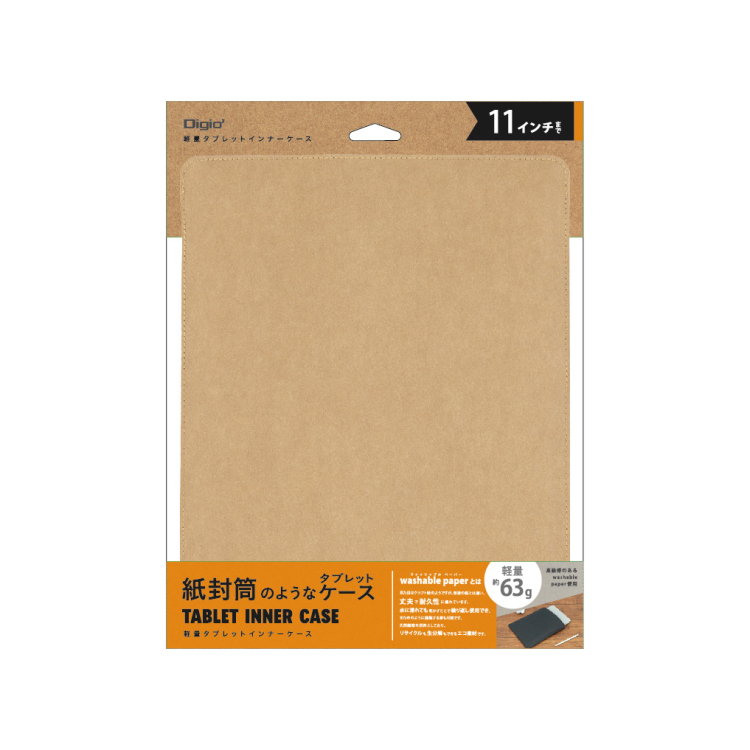 ナカバヤシ 11インチタブレット用インナーケース/WBP/ベージュ TBC-FC112405BG (tm)の商品画像2枚目