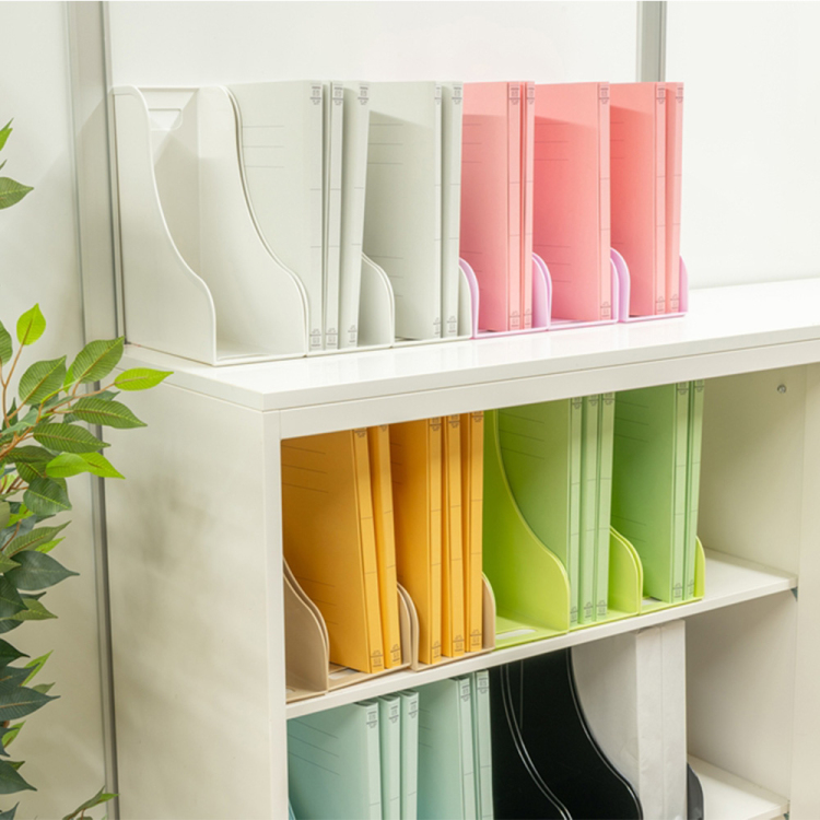 ナカバヤシ FIT COLOR A4ファイルスタンド BK ブラック FB-FCE6E-BKの商品画像3枚目