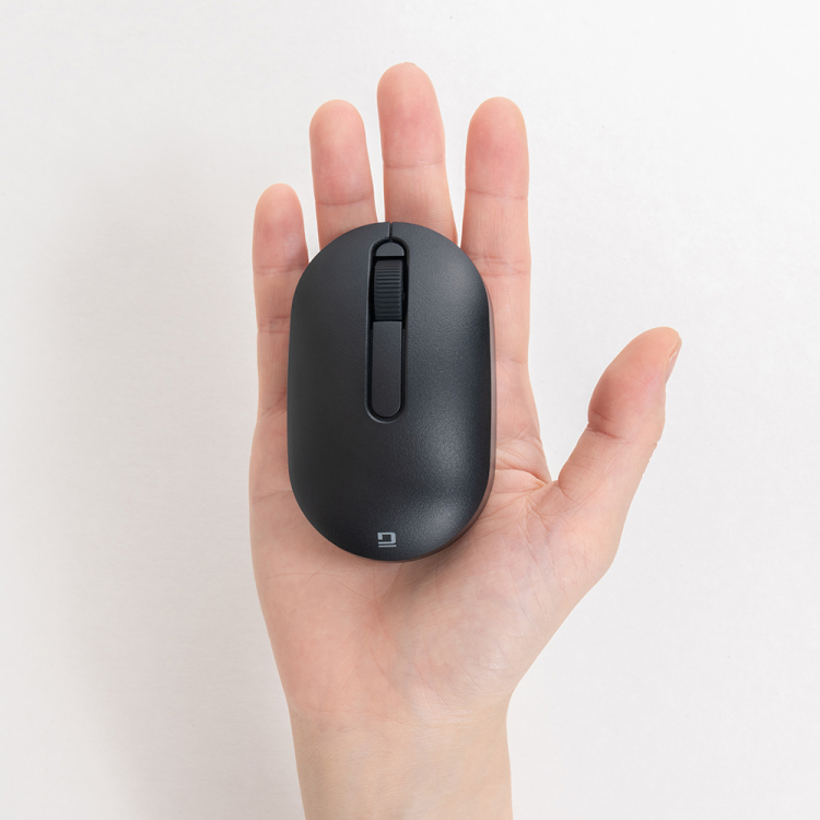 ナカバヤシ 小型無線静音3ボタンBlueLEDマウス/ブラック MUS-RKT246BK (tm)の商品画像10枚目