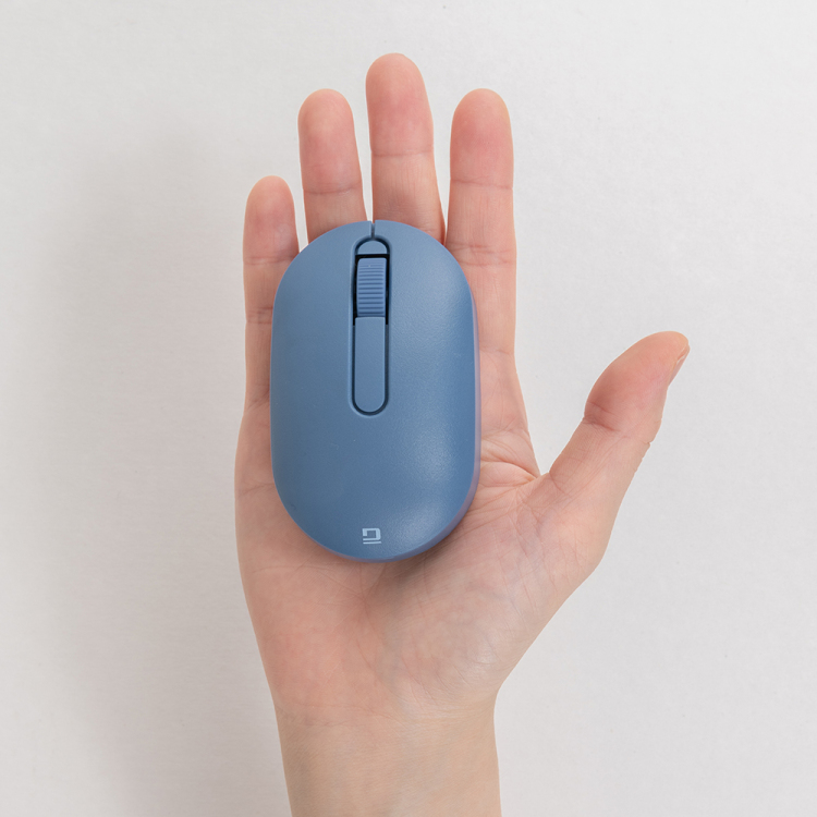 ナカバヤシ 小型無線静音3ボタンBlueLEDマウス/ブルー MUS-RKT246BL (tm)の商品画像10枚目