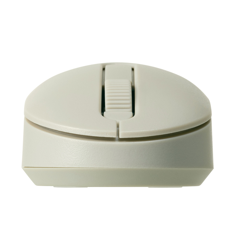 ナカバヤシ 小型無線静音3ボタンBlueLEDマウス/グレージュ MUS-RKT246GY (tm)の商品画像6枚目