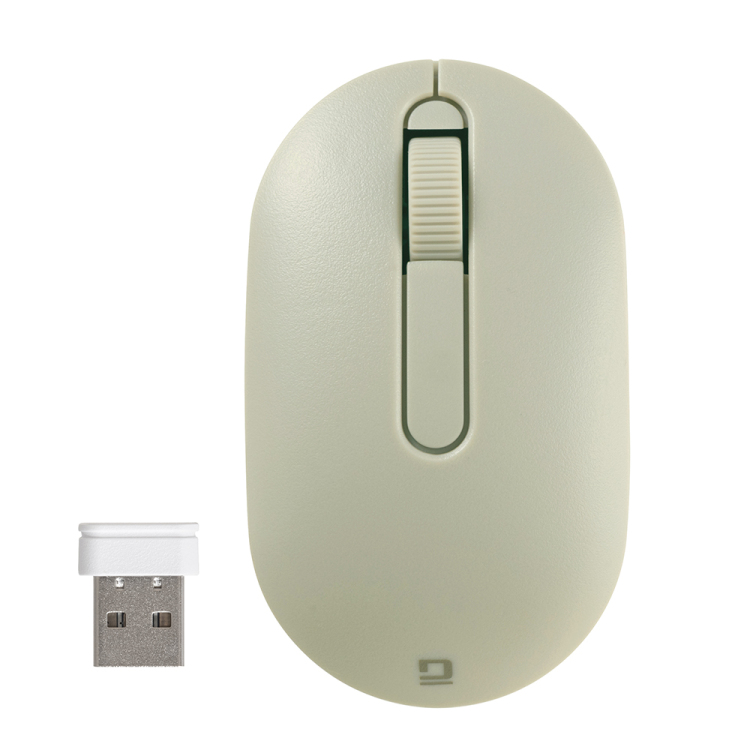 ナカバヤシ 小型無線静音3ボタンBlueLEDマウス/グレージュ MUS-RKT246GY (tm)の商品画像9枚目