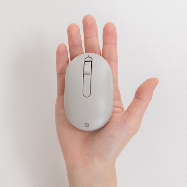 ナカバヤシ 小型無線静音3ボタンBlueLEDマウス/グレージュ MUS-RKT246GY (tm)の商品画像10枚目