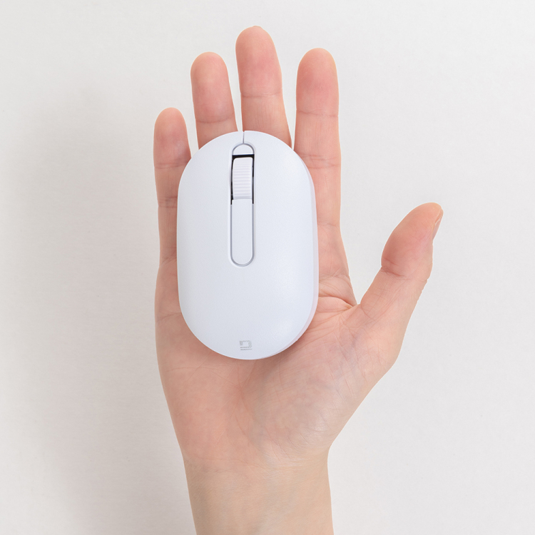 ナカバヤシ 小型無線静音3ボタンBlueLEDマウス/ホワイト MUS-RKT246W (tm)の商品画像10枚目