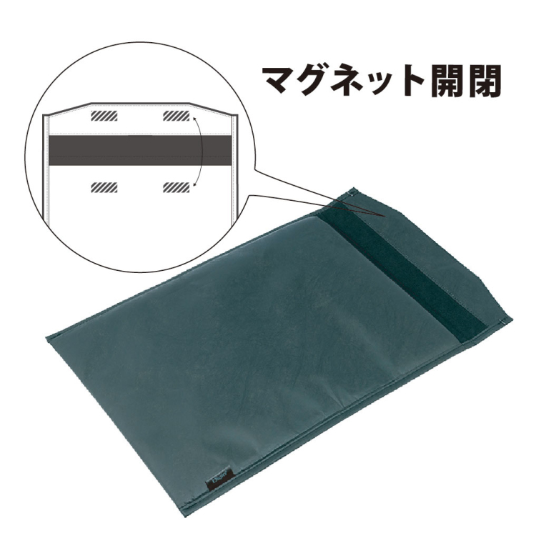 ナカバヤシ 11インチタブレット用インナーケース/Tyvek/ブラック TBC-FC112406BK (tm)の商品画像5枚目