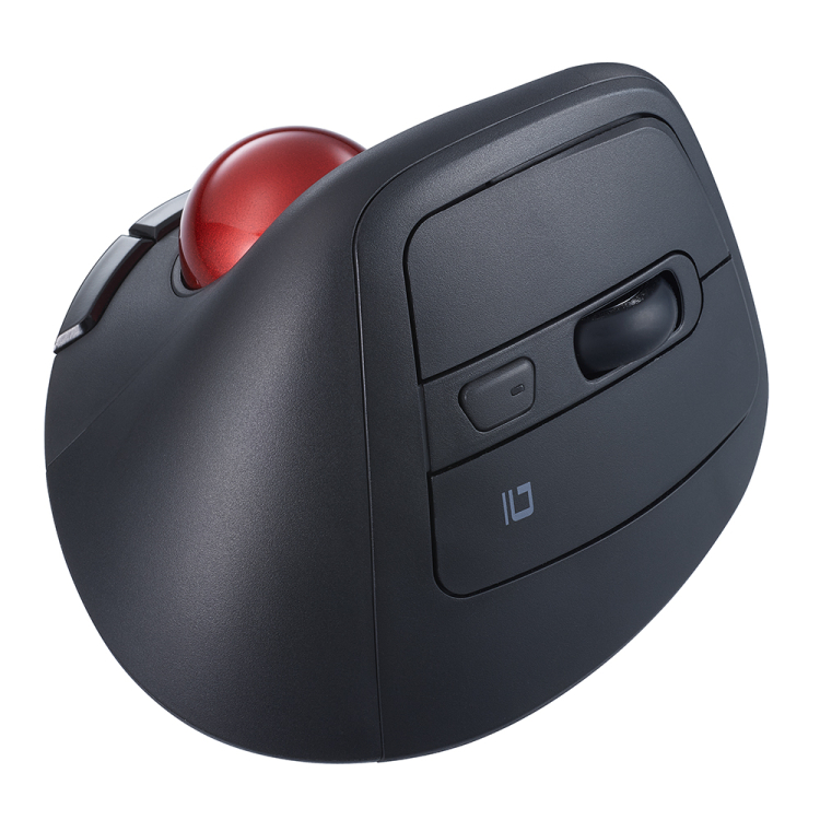 ナカバヤシ 無線エルゴ静音5ボタン光学式トラックボール/ブラック MUS-TRKF248BK (tm)の商品画像6枚目
