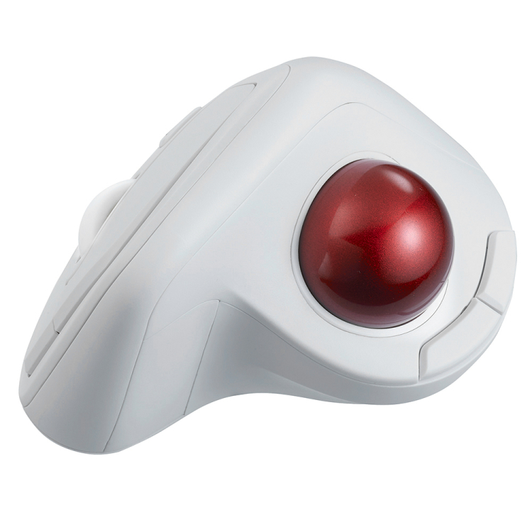 ナカバヤシ 無線エルゴ静音5ボタン光学式トラックボール/ホワイト MUS-TRKF248W (tm)の商品画像7枚目