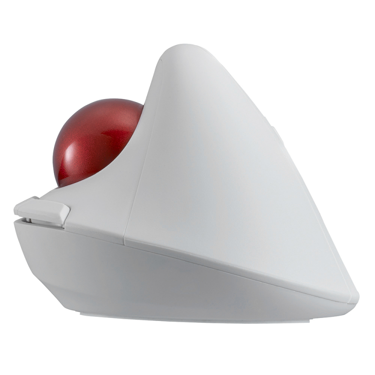 ナカバヤシ 無線エルゴ静音5ボタン光学式トラックボール/ホワイト MUS-TRKF248W (tm)の商品画像10枚目