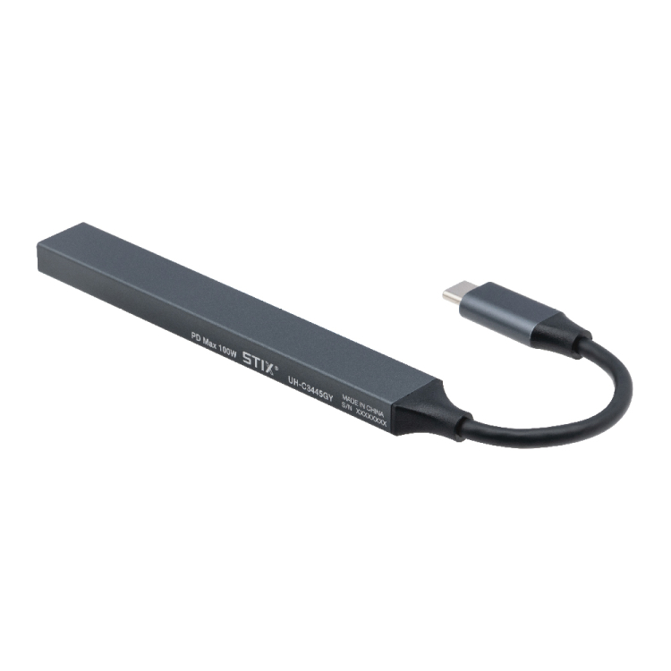 ナカバヤシ　PD　USB3.2G1＋2.0　5P　アルミハブ／グレー　UH-C3445GY　(tm)の商品画像3枚目