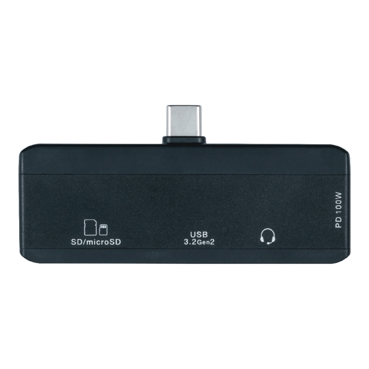 ナカバヤシ　PD対応USB3.2G2　2pコンボハブ（3.5）／ブラック　COM-C3SD152BK　(tm)の商品画像3枚目