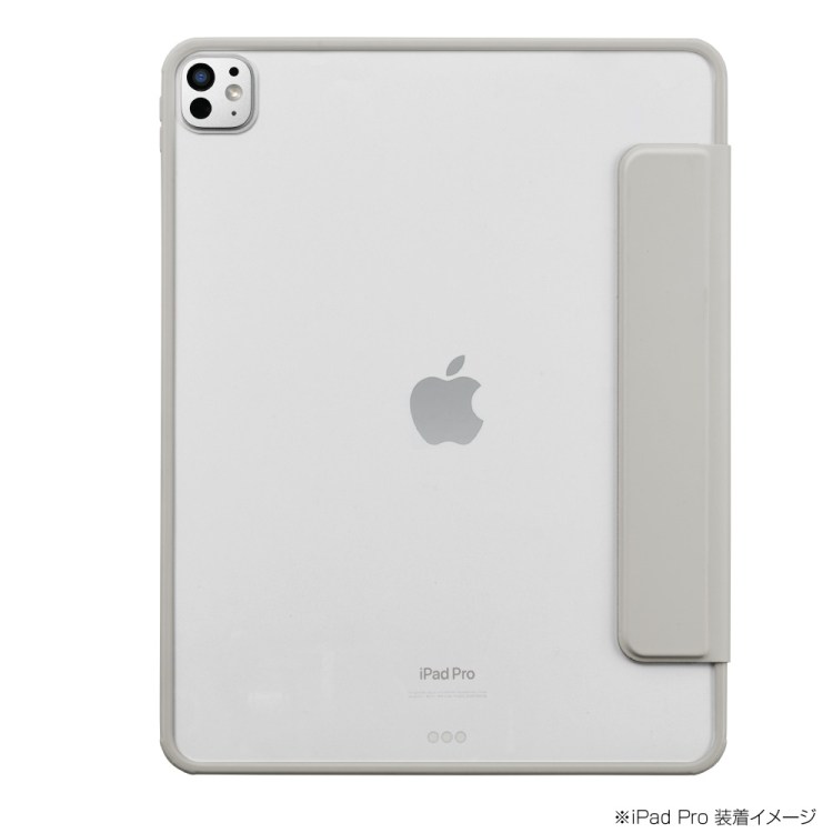 ナカバヤシ　iPadPro13用マグネット分離式衝撃吸収ケース／グレー　TBC-IPP24301GY　(tm)の商品画像2枚目