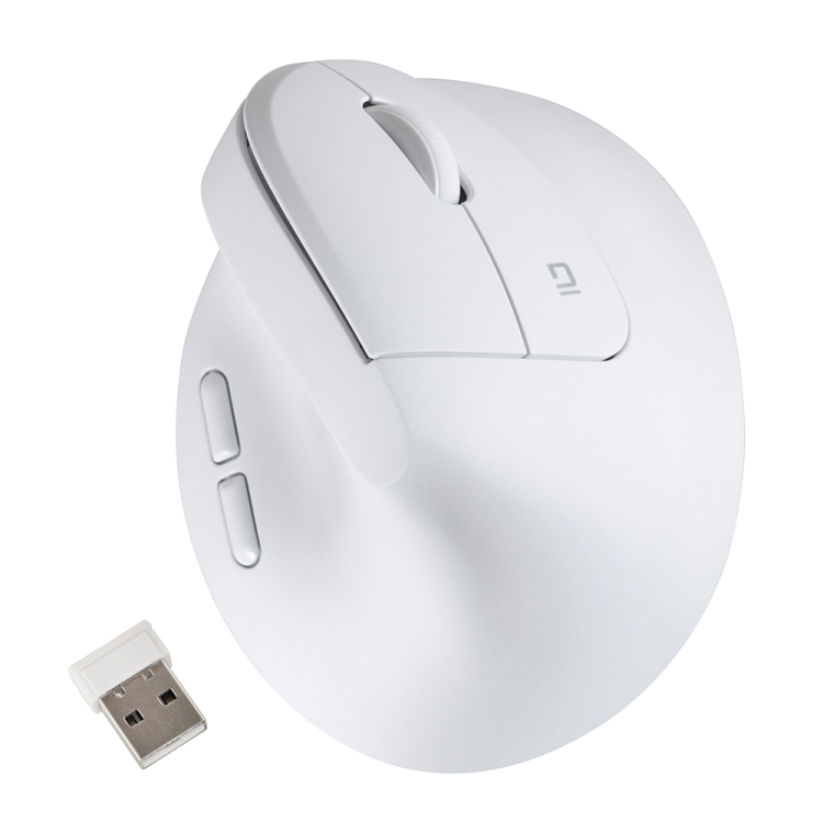 ナカバヤシ 無線静音5ボタンBlueLEDエルゴマウス/ホワイト MUS-RKF251W (tm)の商品画像7枚目