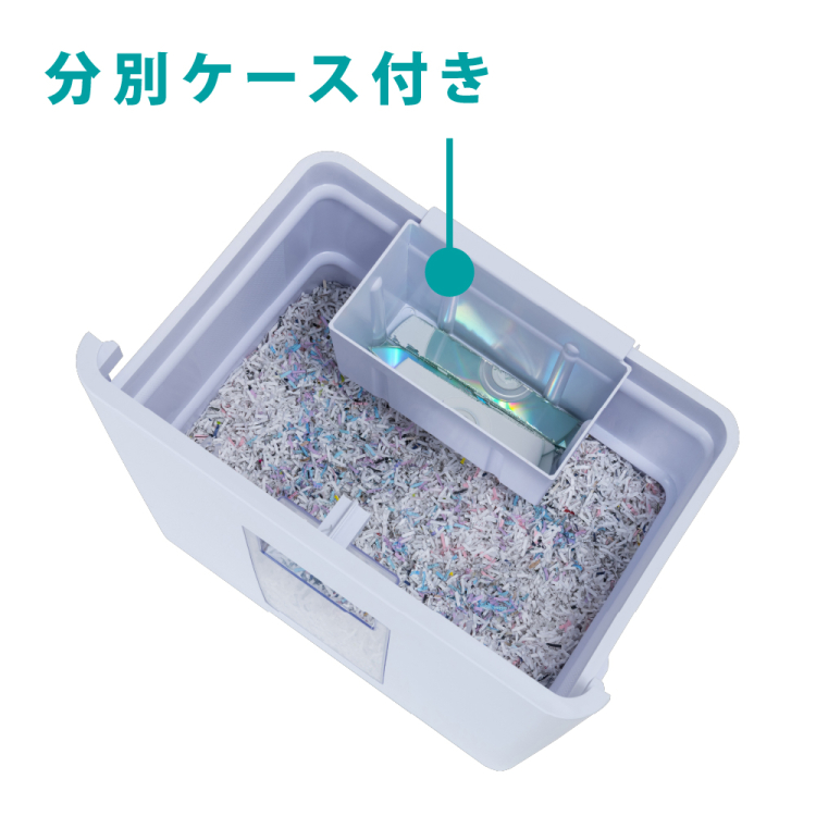 ナカバヤシ パーソナルシュレッダ/ホワイト NSE-405W (tm)の商品画像6枚目