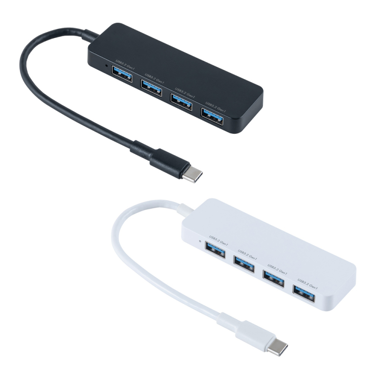 ナカバヤシ USB3.2 Gen1ハブ USB Type-C/白 UH-C3454W (tm)の商品画像9枚目