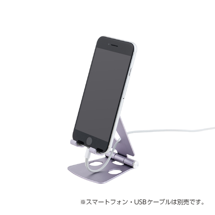 ナカバヤシ　アルミスタンド　ミニ／パ－プル　SST-21PL　(tm)の商品画像3枚目