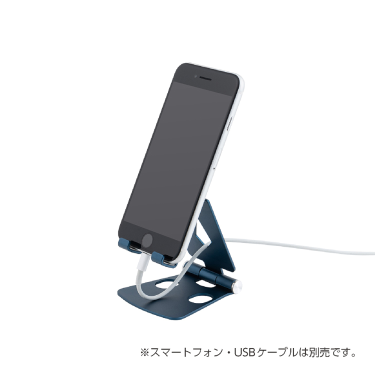 ナカバヤシ　アルミスタンド　ミニ／ネイビー　SST-21NB　(tm)の商品画像3枚目