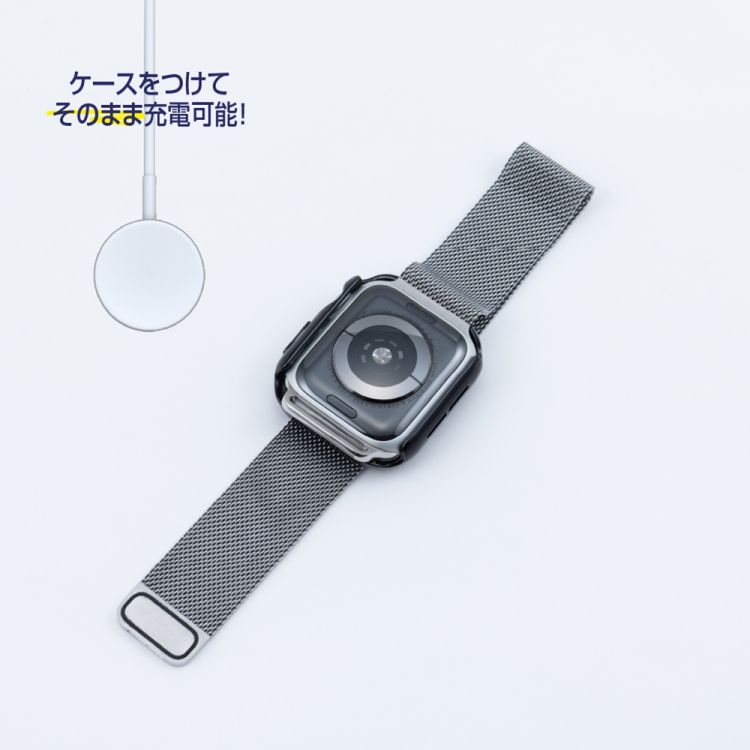 ナカバヤシ　AppleWatch42mm　ガラス＋ケース／クリア　SMWC-AW421CL　(tm)の商品画像8枚目