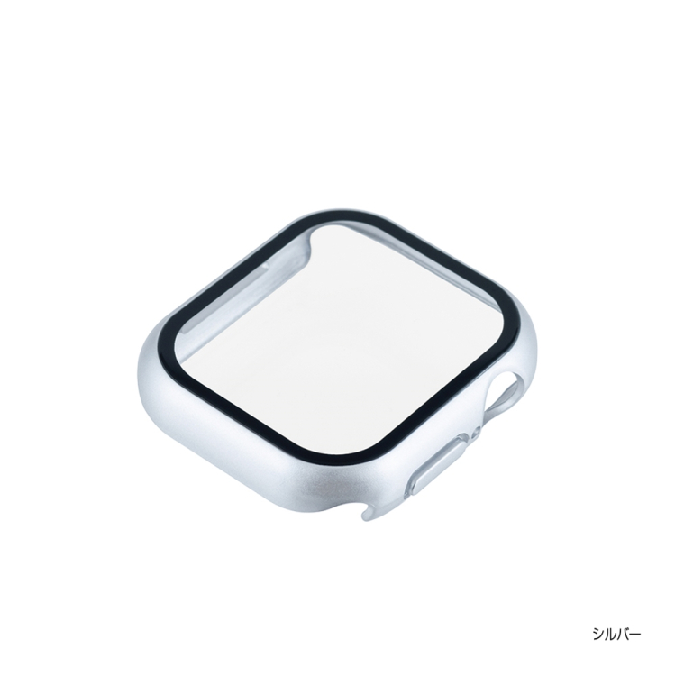 ナカバヤシ　AppleWatch42mm　ガラス＋ケース／シルバー　SMWC-AW421SL　(tm)の商品画像1枚目