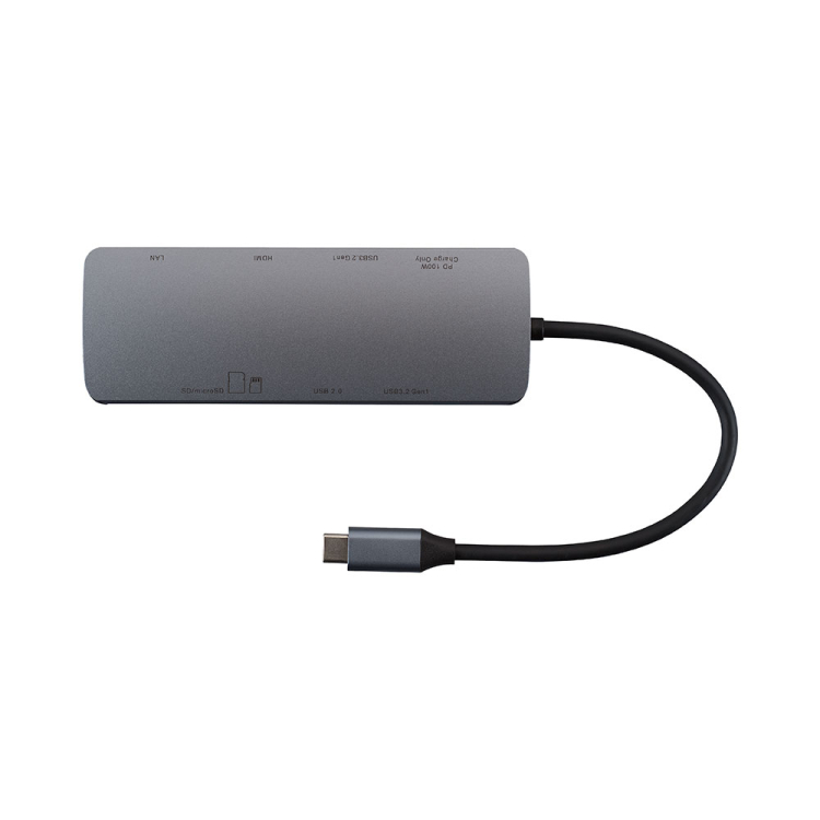 ナカバヤシ　PD対応 Type-C 8in1マルチコネクトドッキングステーション/グレー　UD-C15GY　(tm)の商品画像2枚目