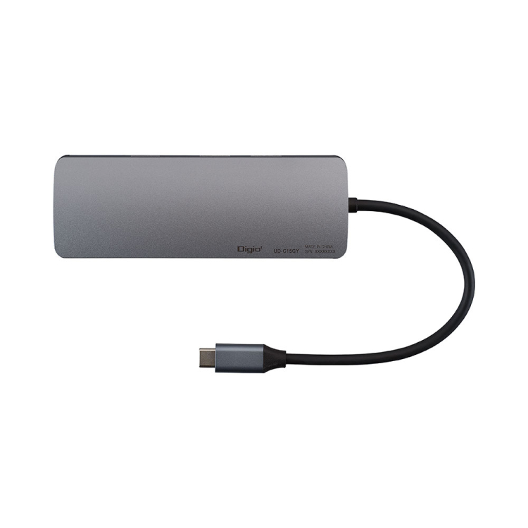 ナカバヤシ　PD対応 Type-C 8in1マルチコネクトドッキングステーション/グレー　UD-C15GY　(tm)の商品画像3枚目