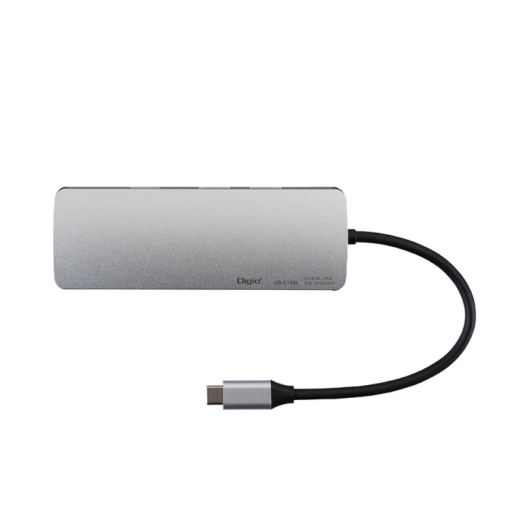ナカバヤシ PD対応 Type-C 8in1マルチコネクトドッキングステーション/シルバー UD-C15SL (tm)の商品画像3枚目
