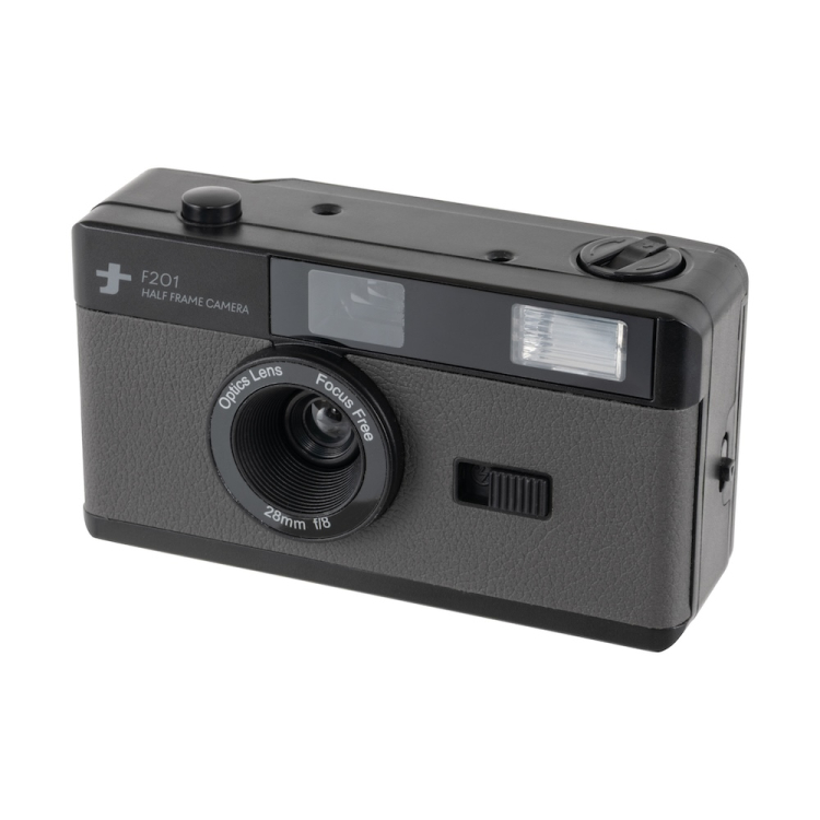 ナカバヤシ　フィルムナカメラhalf／ダークグレー　CAM-F201DG　(tm)の商品画像2枚目