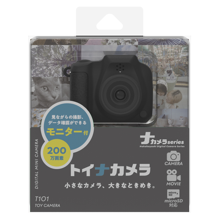 ナカバヤシ　トイナカメラ／ブラック　CAM-T101BK　(tm)の商品画像4枚目
